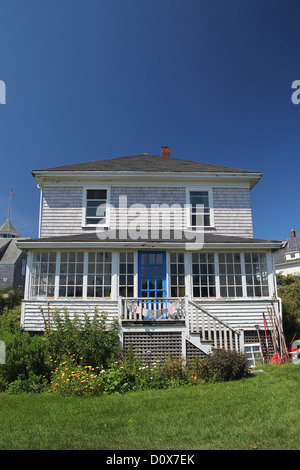 Une maison sur l'île de Mohegan, Maine Banque D'Images