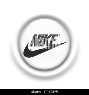 Logo Nike logo icône Indicateur de symbole Banque D'Images