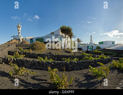 L'Espagne, Lanzarote, Playa Blanca, le Monumento al campesina, monument, ville, village, été, Canaries, Banque D'Images