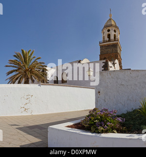 Teguise, Lanzarote, Espagne, Iglesia de Guidalupe, église, monastère, été, Canaries, Banque D'Images