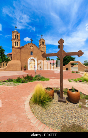 Vieille Mission San Miguel, Socorro Banque D'Images