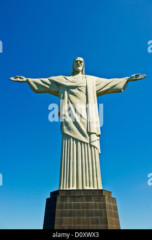 Statue du Christ Rédempteur, Rio de Janeiro, Brésil Banque D'Images