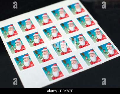 1re classe timbres de Noël, Londres Banque D'Images