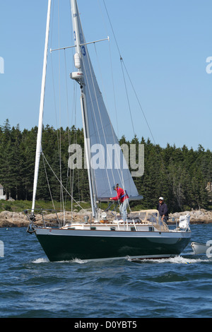 Yacht à Polaris Banque D'Images