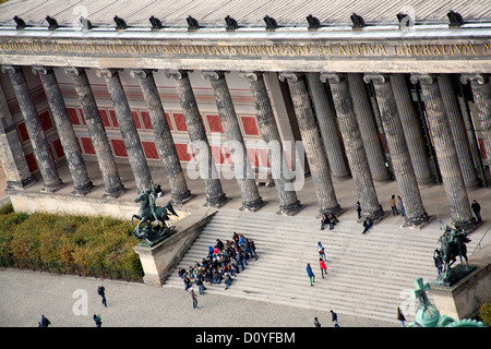 Altes Museum ou Musée de l'ancien au Lustgarten Berlin Allemagne Banque D'Images