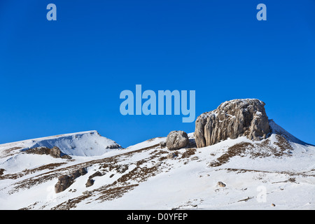 Paysage de montagne en hiver Banque D'Images