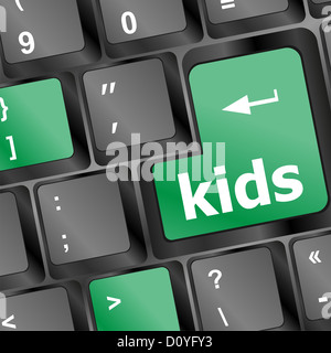 Mini key dans un clavier d'ordinateur Banque D'Images