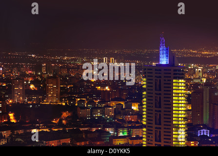 Ankara Turquie la nuit Banque D'Images