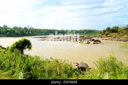 Mékong à Kaeng Tana, Ubon Ratchathani, Thaïlande Banque D'Images