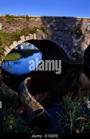 Les sept arches de style palladien, bridge (1767) sur la rivière Barrow à Mahmutlar, comtés et Carlow Kilkenny, Irlande Banque D'Images