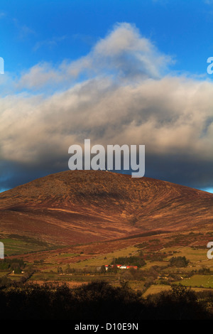 Mount Leinster, 796 mètres c'est la plus haute des montagnes de Blackstairs, sur la frontière du comté de Wexford (Irlande), et Carlow Banque D'Images