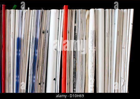 Reliure des vieux livres et brochures d'exercice. La texture de la haute résolution Banque D'Images