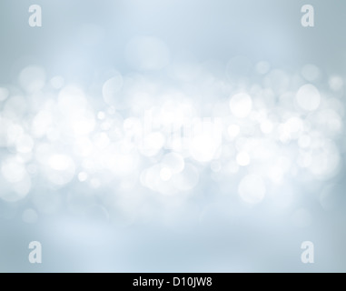 Fond de Noël avec étoiles et lumières bokeh Banque D'Images