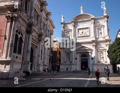 Venise - Campo San Rocco Banque D'Images