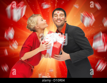 L'homme et de la femme à l'heure actuelle Banque D'Images