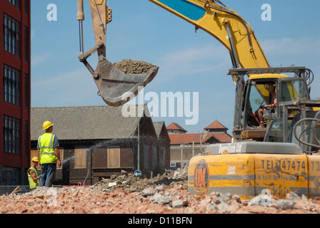 Pour démolition Nouvelle Marina Development, Ipswich, Royaume-Uni Banque D'Images