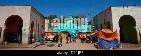 Marché dans la vieille ville de Harar, en Ethiopie Banque D'Images