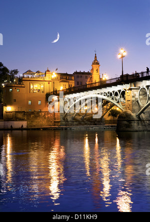 Puente de Isabel II,pont,Séville Andilusia,Espagne Banque D'Images