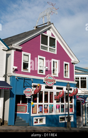 Geddy's Restaurant sur la rue principale de Bar Harbor, Maine, New England, United States, Amérique du Nord Banque D'Images