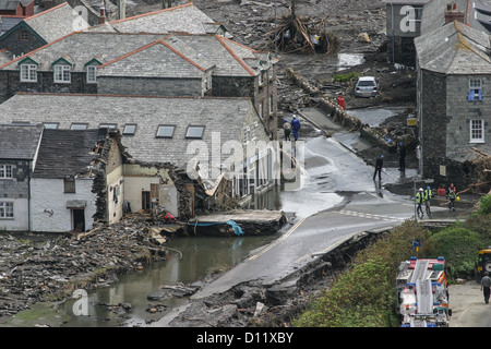 Lendemain de la Newark les inondations en 2004. Banque D'Images