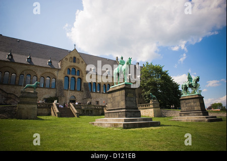 Goslar, Allemagne, sur le Reiterdenkmaeler Lachberg Goslar Banque D'Images