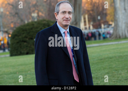 Brian Roberts, président-directeur général de Comcast arrive à la Maison Blanche. Banque D'Images