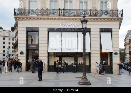 Boutique Cartier à Paris Banque D'Images