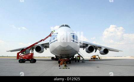 Leipzig, Allemagne, Antonov An-124 Ruslan Banque D'Images