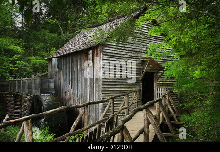 L'usine de câble de Cades Cove, parc national des Great Smoky Mountains. Townsend, Tennessee, USA. Banque D'Images