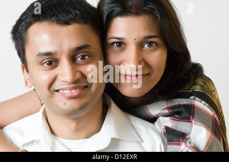 Heureux couple ethnie indienne. Banque D'Images