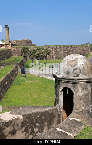 Galle Fort remparts. Sri Lanka Banque D'Images