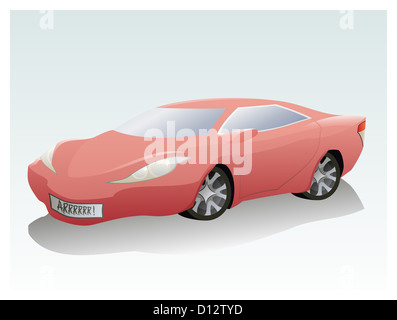 Le vecteur illustration de la voiture de sport Banque D'Images