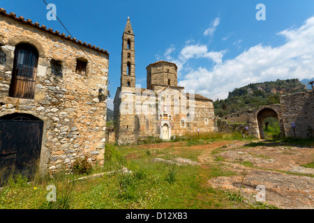 Vieille époque Byzantine village de Kardamyli à Mani, Grèce Banque D'Images