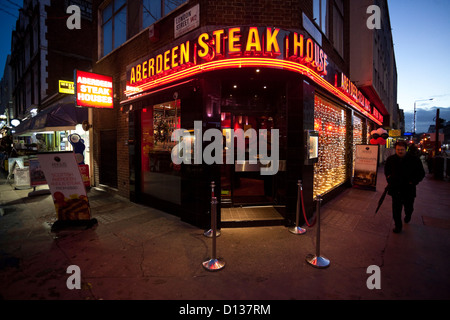 Aberdeen Steak House Restaurant sur Praed Street, Paddington, Londres, Angleterre, Royaume-Uni. Banque D'Images