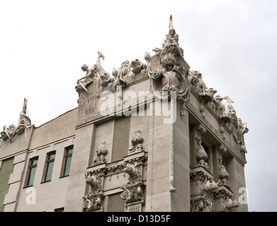 Maison aux chimères (Gorodetsky House). Bâtiment de style Art Nouveau situé dans le quartier historique de Kiev, Ukraine Banque D'Images