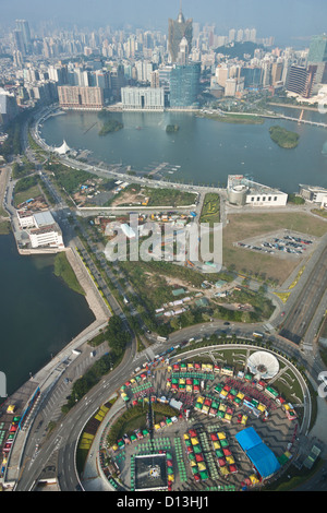 Macao vue depuis la Tour de Macau Convention & Entertainment Center Banque D'Images