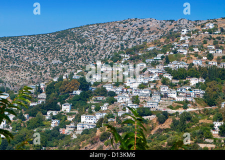 Au village de Makrinitsa de Pelion Grèce près de la ville de Volos Banque D'Images