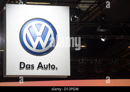 Bologne, Italie. 6 décembre 2012. Bologne, Italie-DEC.6 : Volskwagen Pavilion at le Motor Show de Bologne en le 6 décembre,Italie Banque D'Images