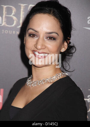 Le 6 décembre, 2012 - New York, New York, États-Unis - Actrice ARCHIE PANJABI assiste à la première de New York "Le Hobbit : Un voyage inattendu" tenu à la Ziegfeld Theatre. (Crédit Image : © Kaszerman ZUMAPRESS.com)/Nancy Banque D'Images