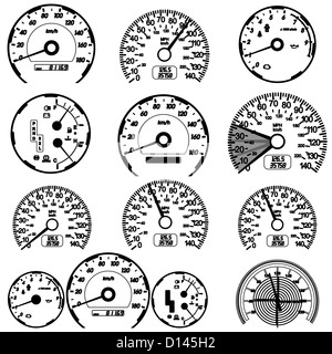 Jeu de voiture de course de vitesse pour la conception. vector illustration Banque D'Images