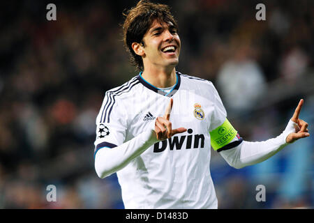 Kaka (Real), le 4 décembre 2012 - Football : Football / Ligue des Champions GROUPE D match entre le Real Madrid 4-1 Ajax au stade Santiago Bernabeu à Madrid, Espagne. (Photo par D. Nakashima/AFLO) Banque D'Images