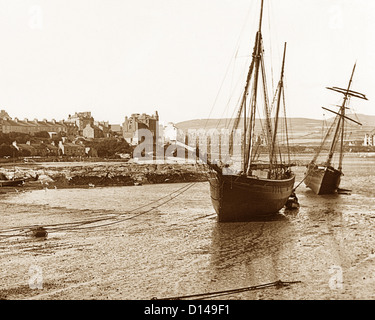 Port Sainte Marie du port Ile de Man période victorienne Banque D'Images