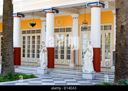 Palais Achilleion à l'île de Corfou en Grèce Banque D'Images