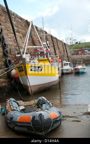 Braye Harbour sur Alderney, Channel Islands Banque D'Images