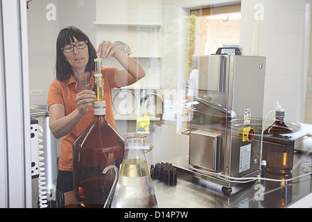 Scientist working in lab Banque D'Images