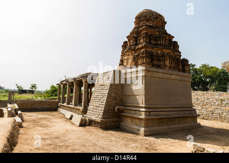 Madhava Temple, également connu sous le nom de temple Ranga, situé près de l'éléphant d'Équitation, Hampi, Inde Banque D'Images