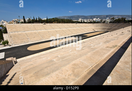 Stade Panathénaïque à Arditos hill, Athènes, Grèce (Kallimarmaro) Banque D'Images