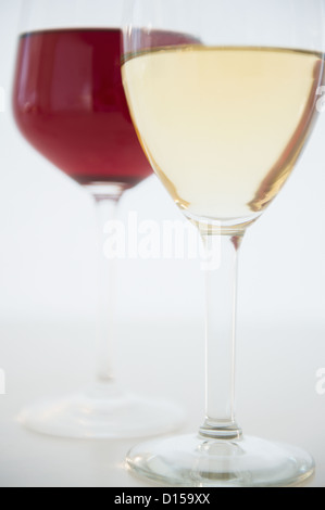Portrait de deux verres à vin Banque D'Images