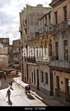 La Havane, Cuba, dans la vieille ville Kolonialstilbauten Banque D'Images