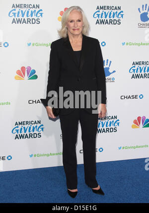 GLENN CLOSE LA DEUXIÈME ÉDITION ANNUELLE DU PRIX DONNER AMÉRICAIN PASADENA CALIFORNIA USA 07 décembre 2012 Banque D'Images